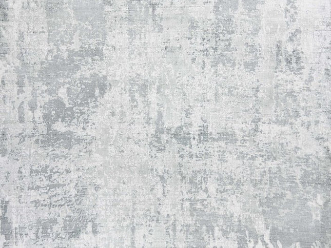 9' X 13' Dark Gray And Light Gray Abstract Hand Loomed Area Rug