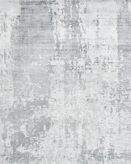 9' X 13' Dark Gray And Light Gray Abstract Hand Loomed Area Rug