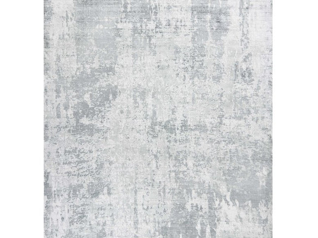 9' X 13' Dark Gray And Light Gray Abstract Hand Loomed Area Rug