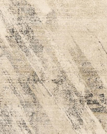 8' X 10' Gray And Ivory Abstract Area Rug