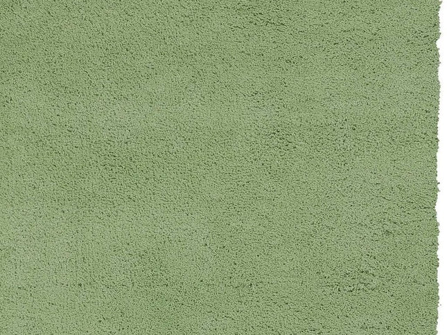 6' Green Shag Hand Woven Round Rug