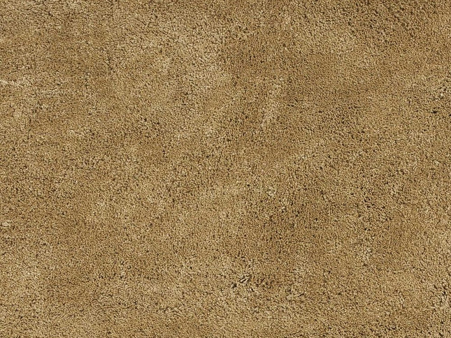 8' X 11' Gold Shag Hand Woven Area Rug