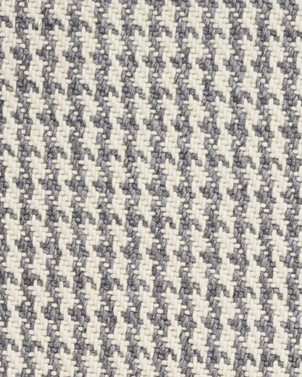 7' X 9' Gray and Ivory Wool Hand Woven Area Rug