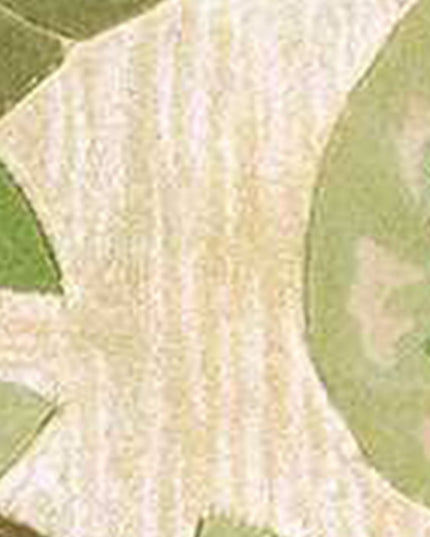 9' X 12' Beige Green And Pink Wool Botanical Leaves Hand Tufted Area Rug