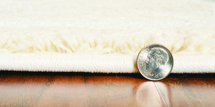 9' X 13' Ivory And Gray Abstract Area Rug