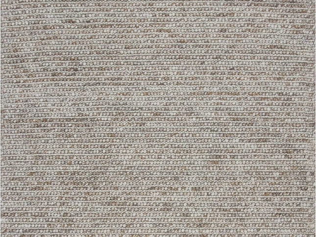 7' X 9' Natural Wool Hand Woven Area Rug