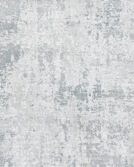 9' X 13' Dark Gray And Light Gray Abstract Hand Loomed Area Rug