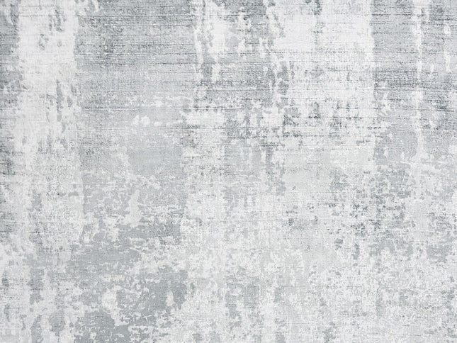 9' X 13' Dark Gray And Light Gray Abstract Hand Loomed Area Rug