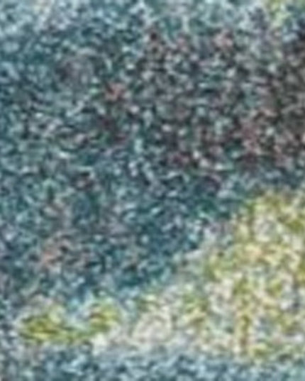 5' X 8' Blue And Green Abstract Area Rug