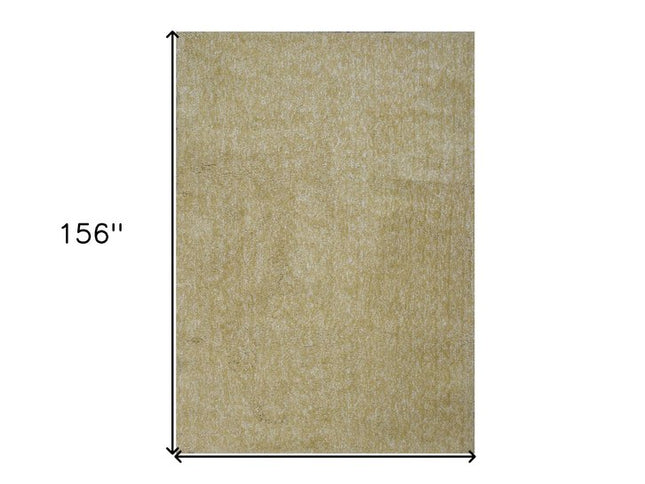 8' Canary Yellow Hand Woven Round Rug