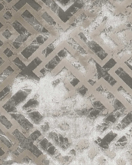 5' X 8' Sand And Light Blue Geometric Area Rug