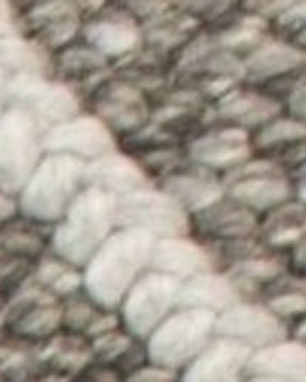 8' X 10' Dark Gray And Ivory New Zealand Lambs Wool Diamond Hand Woven Area Rug