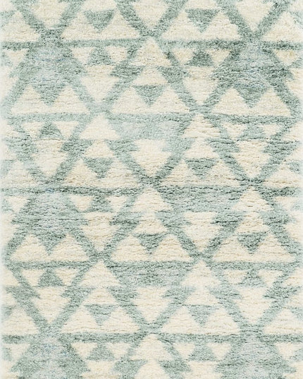 5' X 8' Ivory And Gray Geometric Area Rug