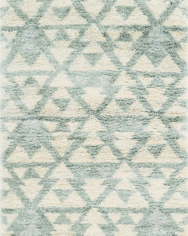 5' X 8' Ivory And Gray Geometric Area Rug