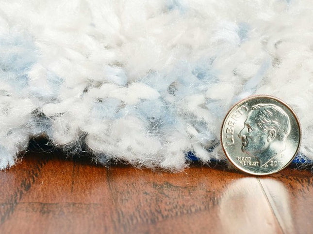 5' X 8' Ivory And Blue Abstract Area Rug