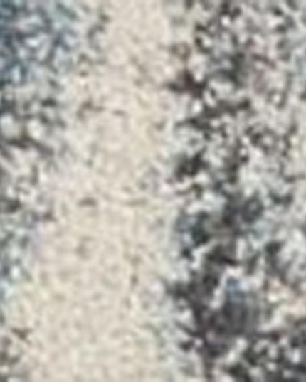 7' X 10' Teal Blue And White Abstract Distressed Area Rug