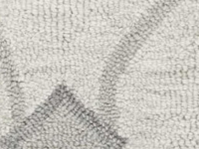 8' X 10' Ivory And Gray Wool Ogee Hand Tufted Area Rug