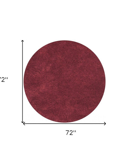 9' X 13' Polyester Red Area Rug