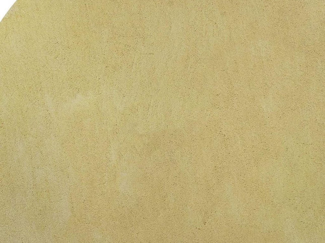 8' Canary Yellow Hand Woven Round Rug