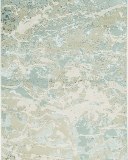 8' X 11' Sand Abstract Area Rug