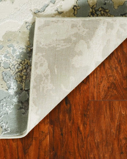 8' X 11' Sand Abstract Area Rug