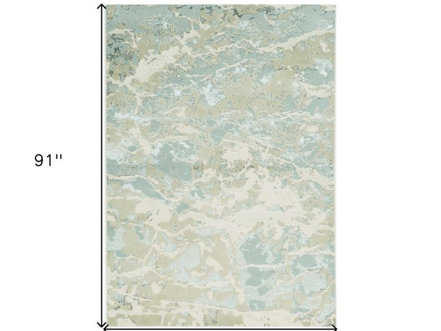 8' X 11' Sand Abstract Area Rug