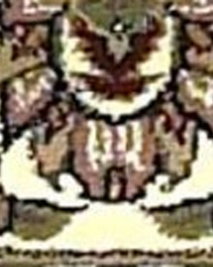 7' Beige And Ivory Floral Octagon Rug