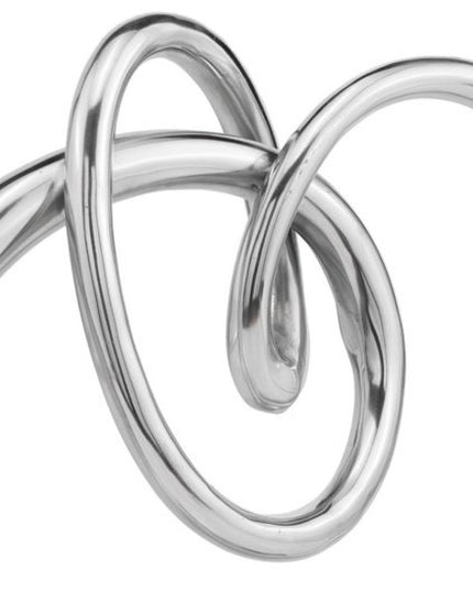 17" Silver Buffed Aluminum Tabletop Sculpture