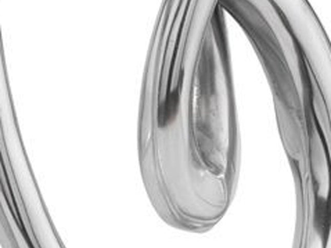 17" Silver Buffed Aluminum Tabletop Sculpture