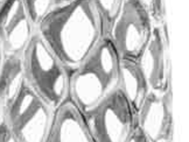 40" Aluminum Silver Twigs Cylinder Floor Vase