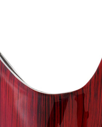 18" Red Aluminum Pointy Table Vase