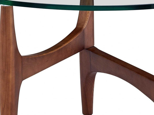 20" Clear Tempered Glass End Table