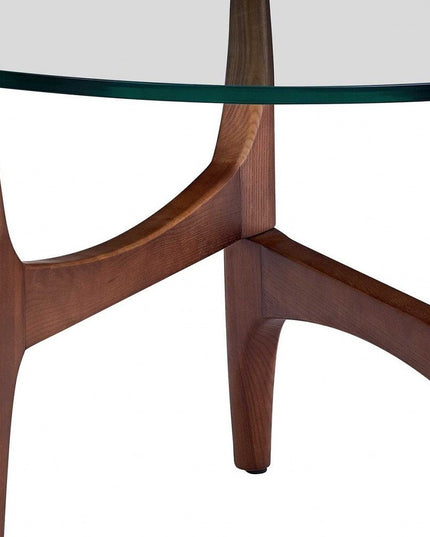 20" Clear Tempered Glass End Table