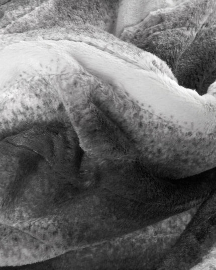 50" X 60" Gray And White Heated Electric Striped Throw Blanket