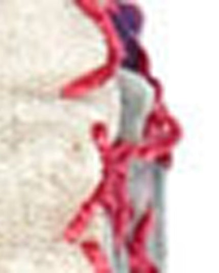 50" X 70" Pink and Ivory Kantha Cotton Floral Throw Blanket with Embroidery