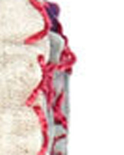 50" X 70" Pink and Ivory Kantha Cotton Floral Throw Blanket with Embroidery