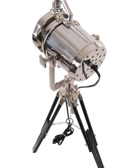 29" Silver Tripod With Metal Novelty Shade