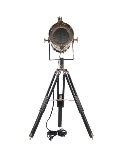 29" Silver Tripod With Metal Novelty Shade