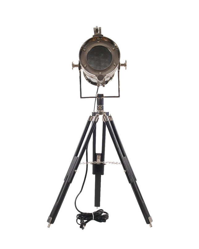 29" Silver Tripod With Metal Novelty Shade