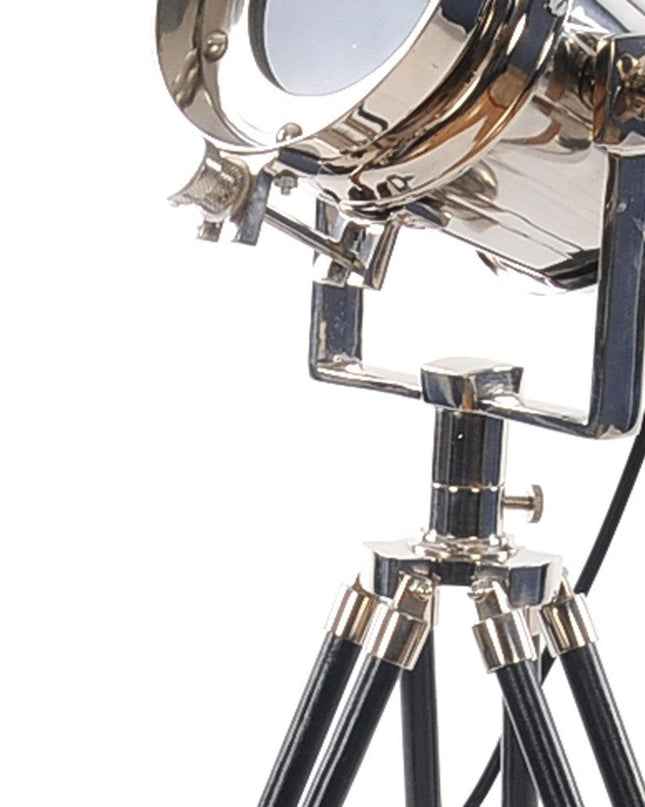 29" Silver Tripod With Metal Novelty Shade