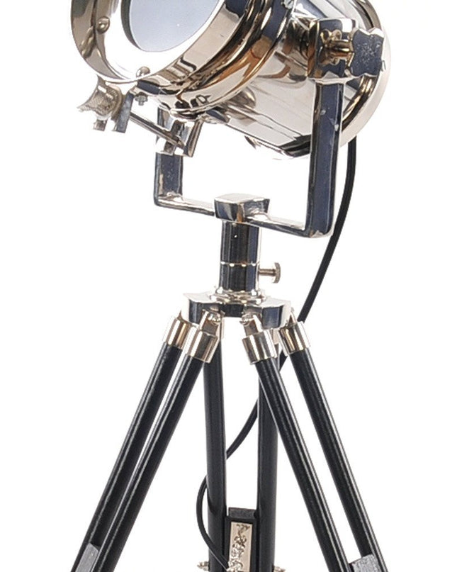 29" Silver Tripod With Metal Novelty Shade