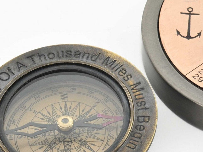 Set Of 2 100 Year Calendar And Compass Quote
