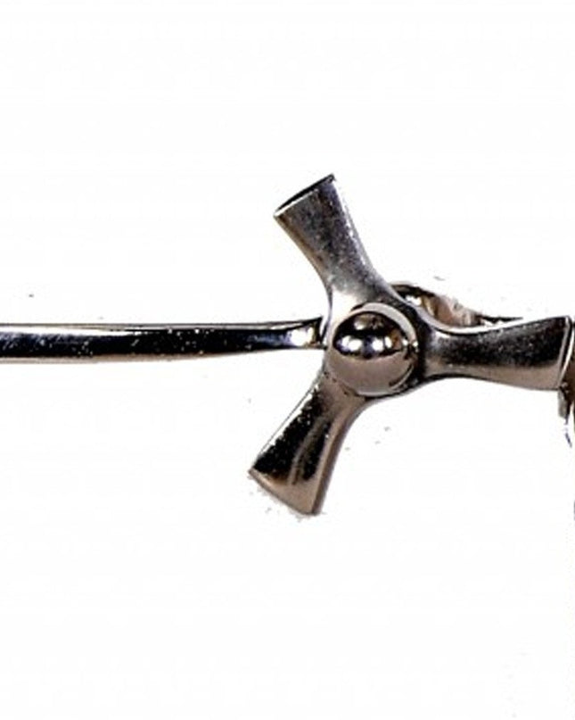 3" Novelty Nickel Metal And Glass Analog Wall Clock