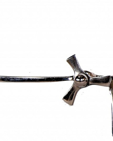 3" Novelty Nickel Metal And Glass Analog Wall Clock