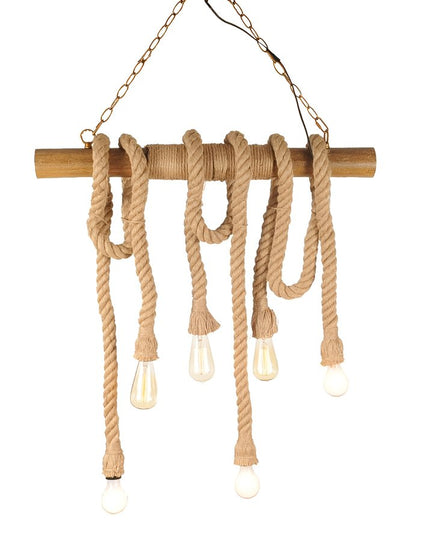 5" X 30" X 50" 6 Bulbs Medusa  Pendant Lamp