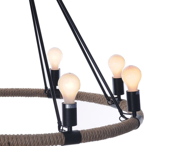 32" X 37" X 32" 8 Bulbs Rope  Pendant Lamp