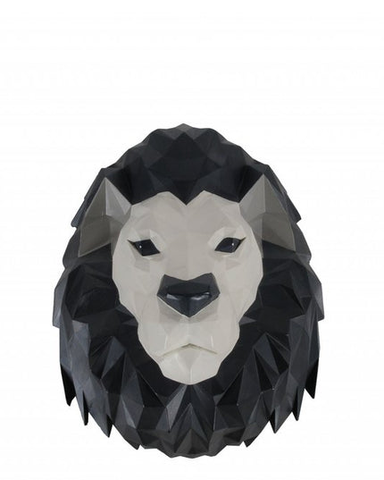 11.5" X 9.5" X 14" Origami Lion Head Wall Decoration