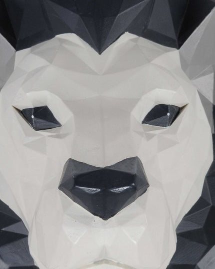 11.5" X 9.5" X 14" Origami Lion Head Wall Decoration