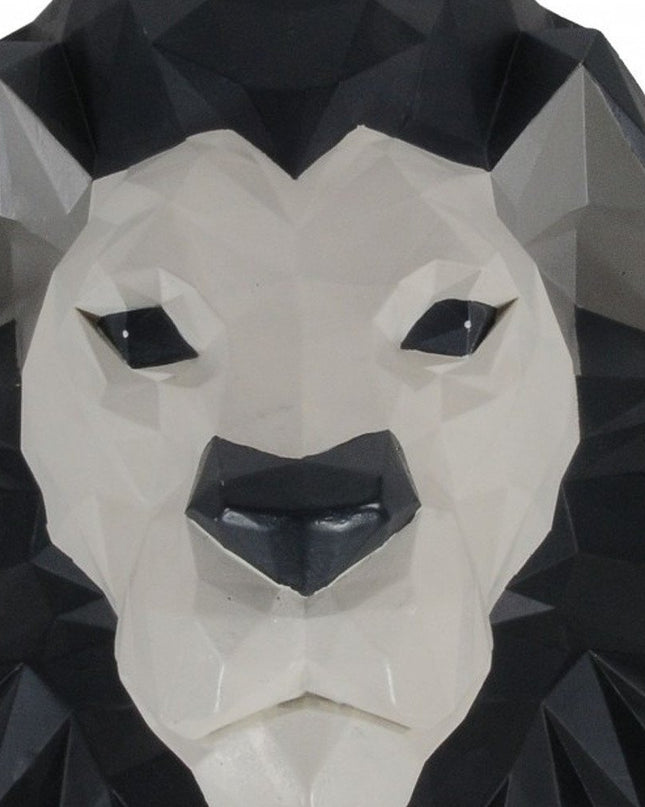 11.5" X 9.5" X 14" Origami Lion Head Wall Decoration