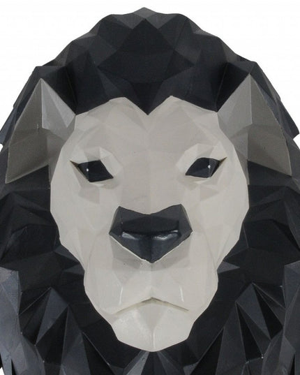 11.5" X 9.5" X 14" Origami Lion Head Wall Decoration